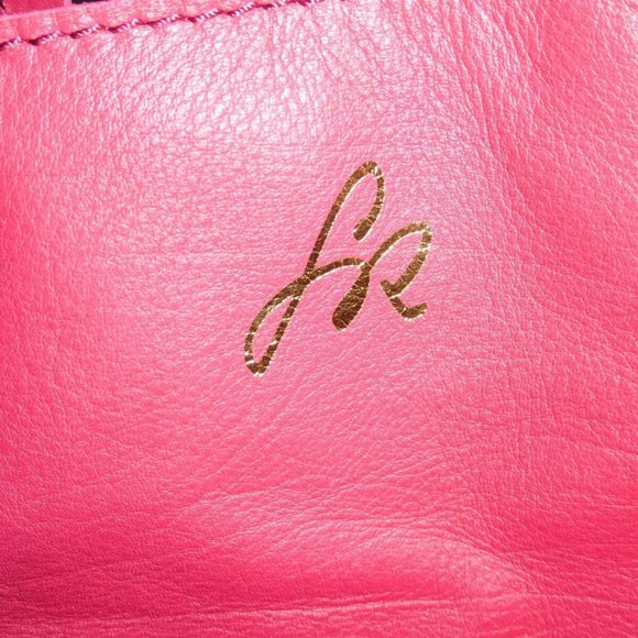 Sonia Rykiel Pink Fuchsia Leather Jeweled Handbag - Picture 6 of 9